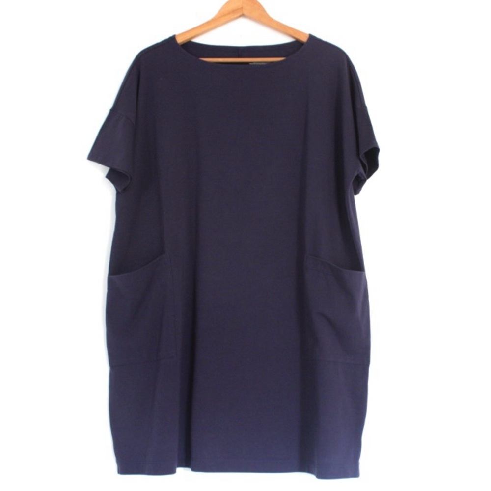 Eileen Fisher Cotton Blend Mini Dress